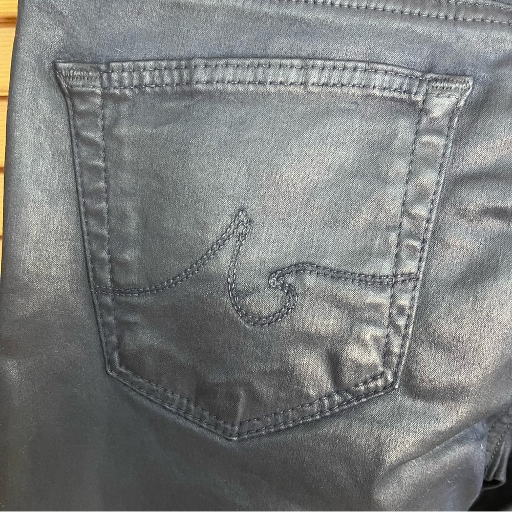 AG The Legging Ankle Super Skinny Jeggings Blue Black - Picture 6 of 15